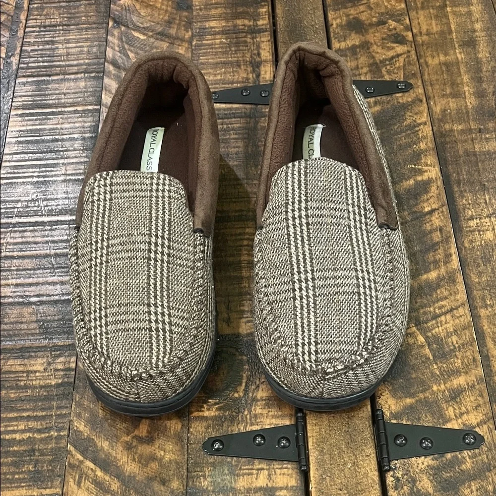 Plaid Slip-On Loafer slippers